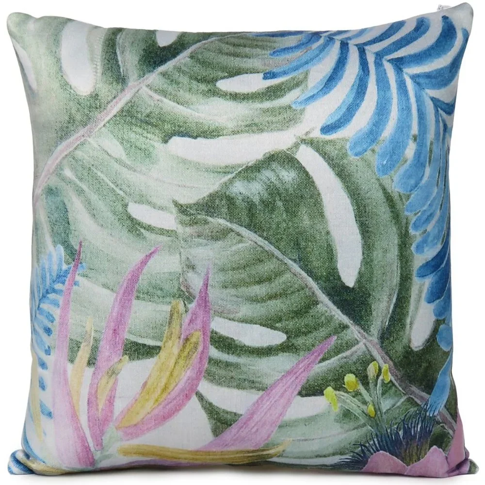 Home Decorative Tropical Leaf Digital Print Cushion Pillow Cover Pillow Case